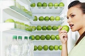 зелене јабуке и вода за губитак тежине за 10 кг месечно