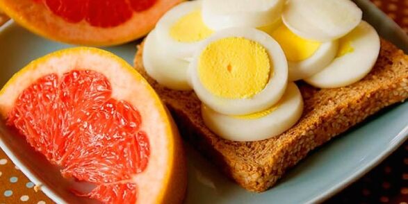 јаја и грејпфрут за губитак тежине